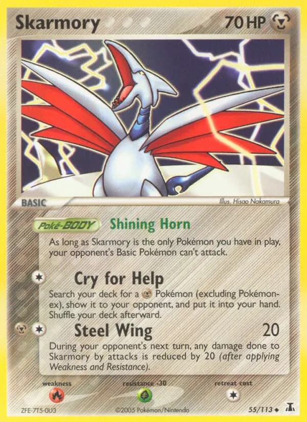 Panzaeron — EX Delta Species 55 German Pokémon card