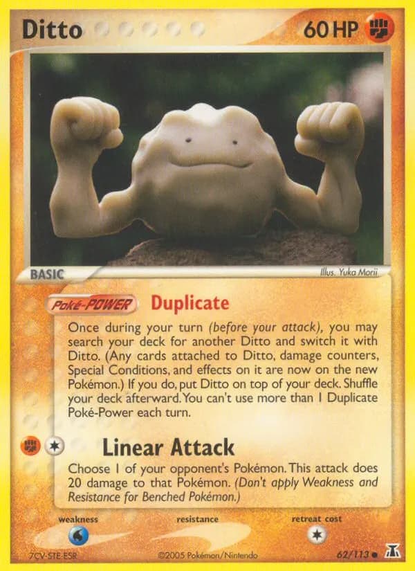Ditto — Delta Species 62 Pokémon card