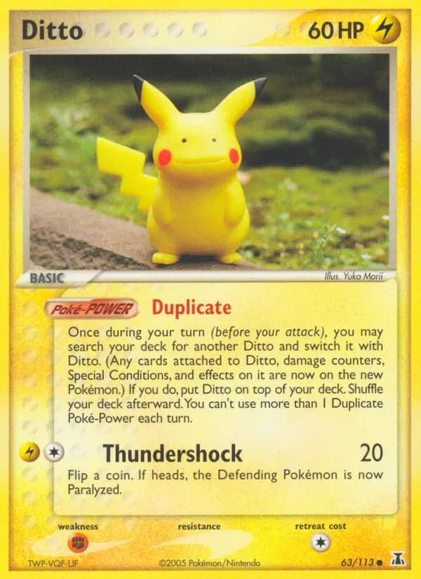 Ditto — Delta Species 63 Pokémon card