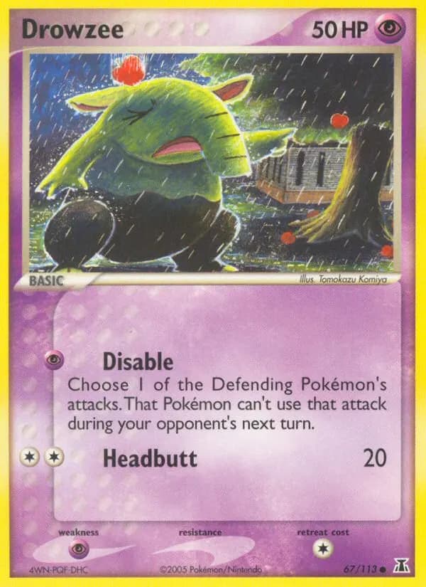 Drowzee — Delta Species 67 Pokémon card
