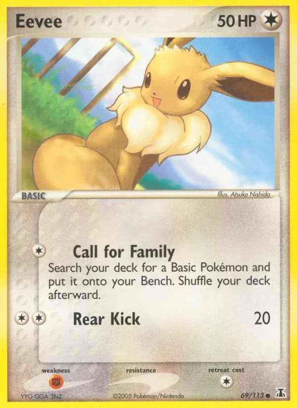 Eevee — Delta Species 69 Pokémon card