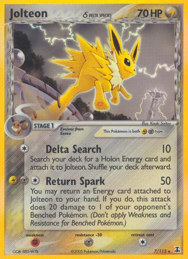 Jolteon δ — Delta Species 7 Pokémon card
