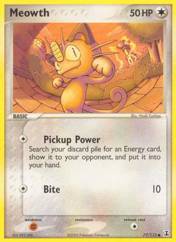 Mauzi — EX Delta Species 77 German Pokémon card