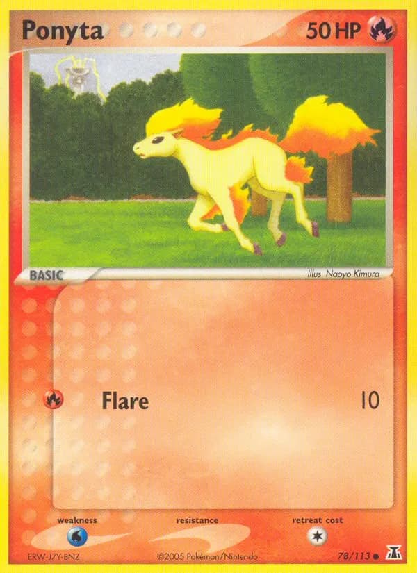 Ponyta — Delta Species 78 Pokémon card