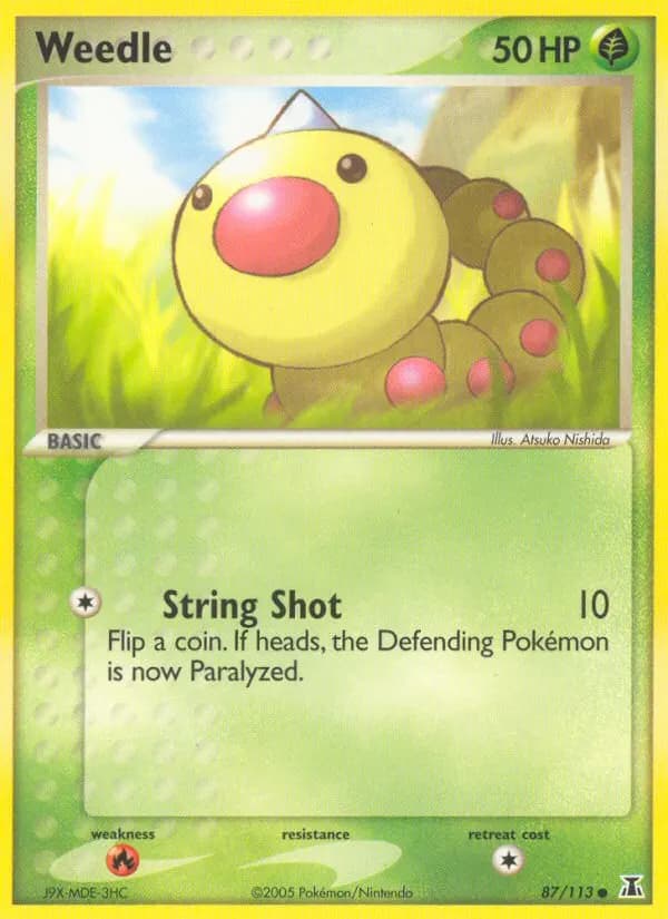 Weedle — Delta Species 87 Pokémon card