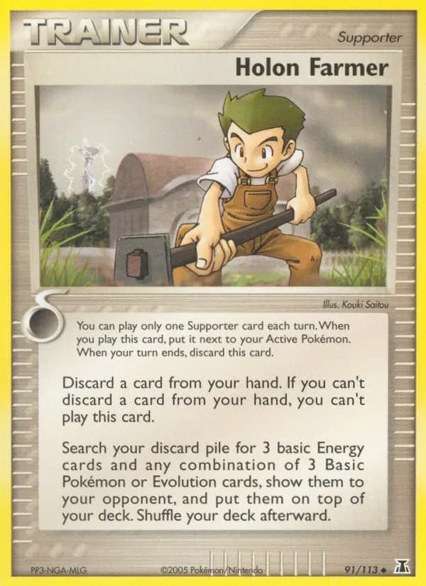 Holon Farmer — Delta Species 91 Pokémon card
