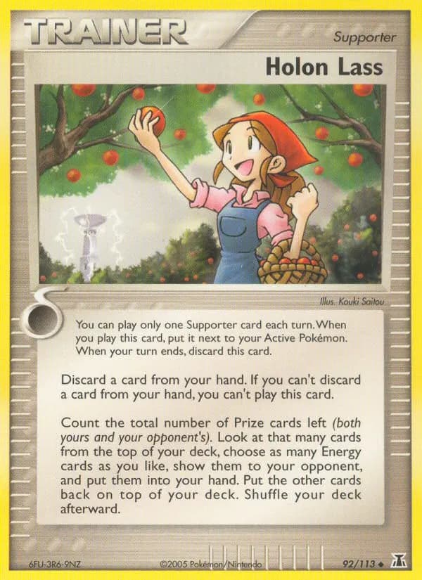 Holon Lass — Delta Species 92 Pokémon card