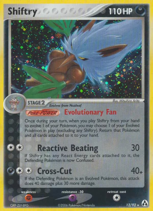 Shiftry — Legend Maker 12 Pokémon card
