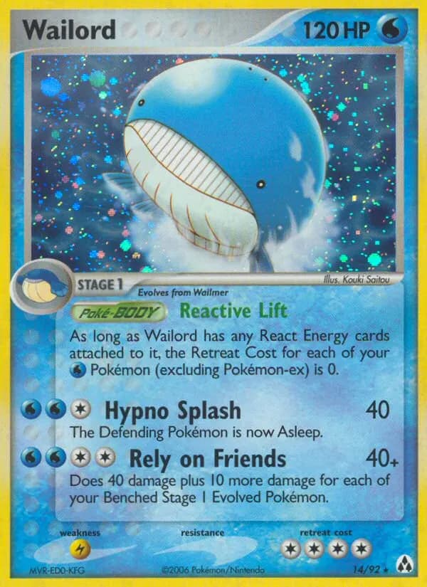 Wailord — Legend Maker 14 Pokémon card