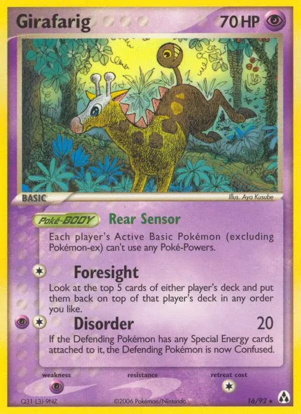 Girafarig — EX Legend Maker 16 German Pokémon card