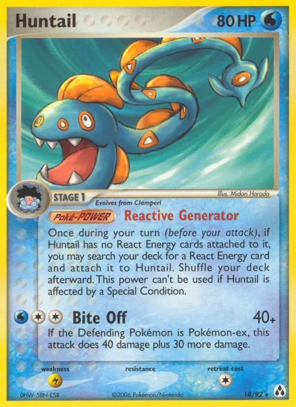 Huntail — Legend Maker 18 Pokémon card