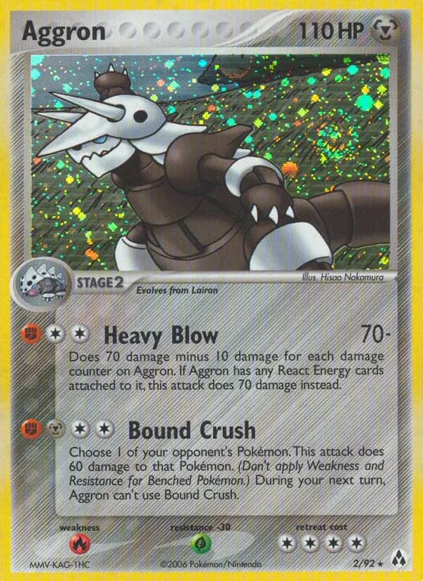 Aggron — Legend Maker 2 Pokémon card