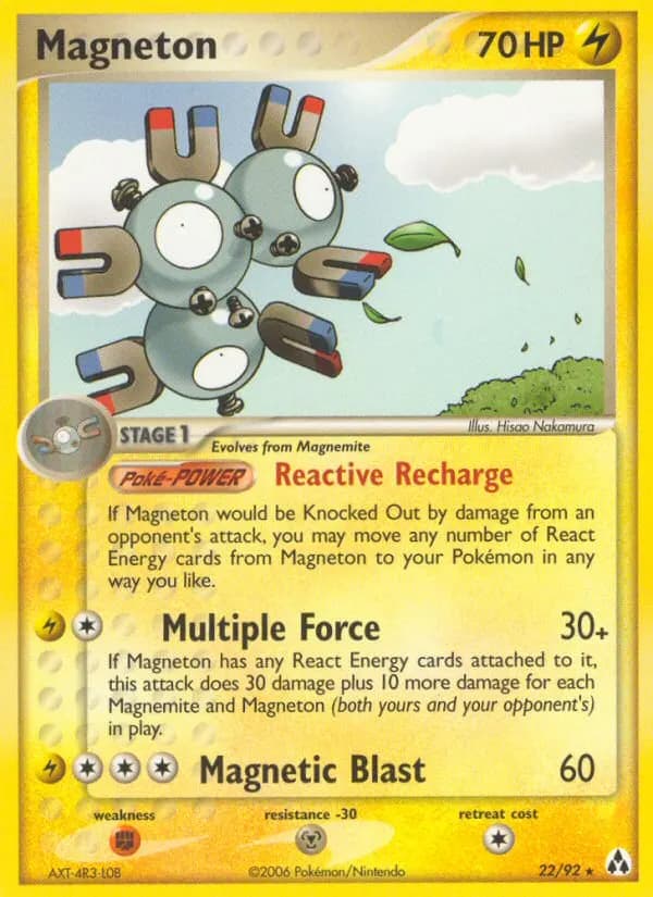 Magneton — EX Legend Maker 22 German Pokémon card
