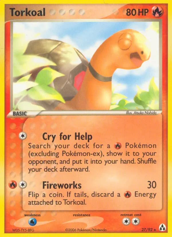 Torkoal — Legend Maker 27 Pokémon card