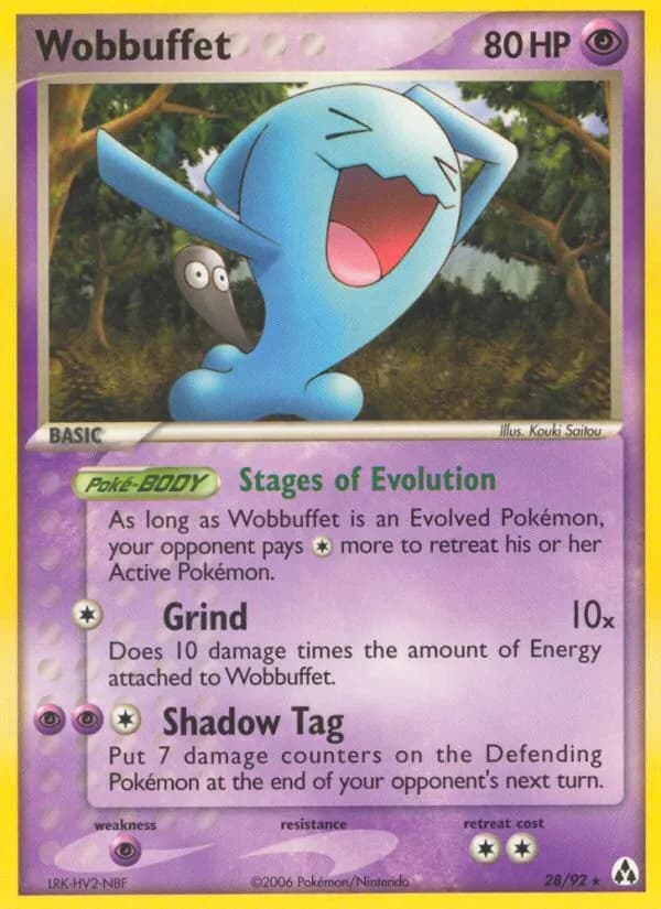Wobbuffet — Legend Maker 28 Pokémon card