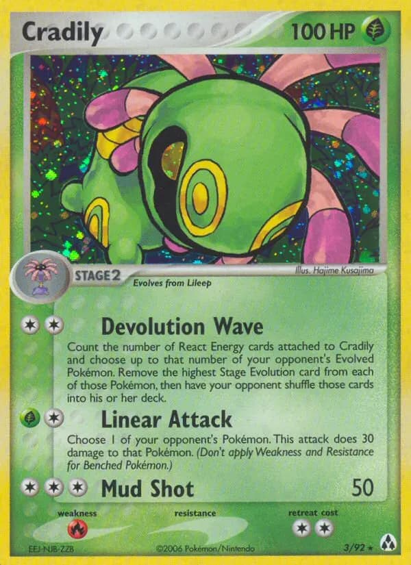 Cradily — Legend Maker 3 Pokémon card