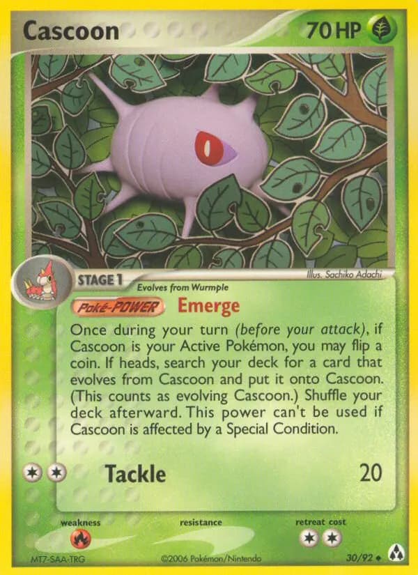 Cascoon — Legend Maker 30 Pokémon card