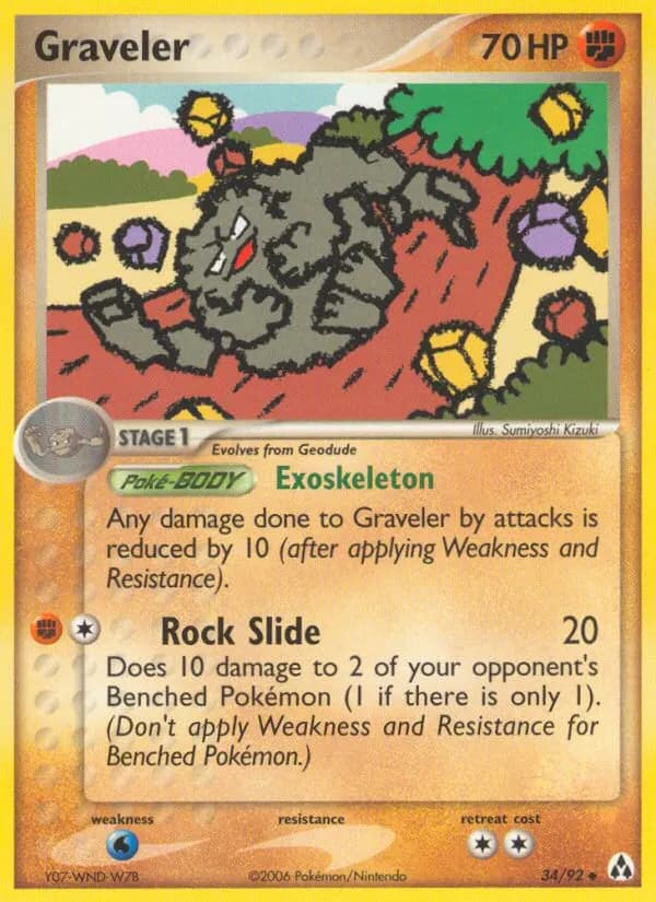 Graveler — Legend Maker 34 Pokémon card