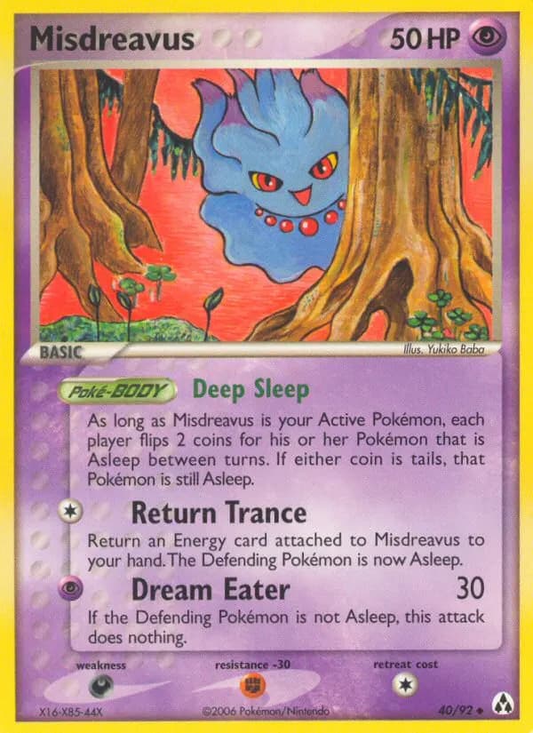 Misdreavus — Legend Maker 40 Pokémon card
