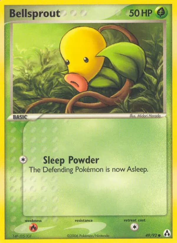 Bellsprout — Legend Maker 49 Pokémon card