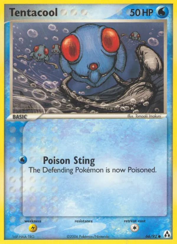 Tentacool — Legend Maker 66 Pokémon card