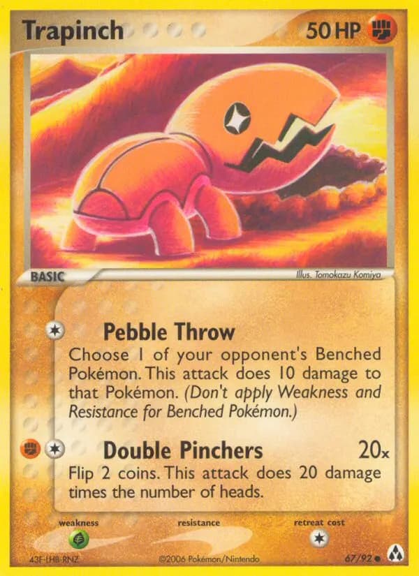 Trapinch — Legend Maker 67 Pokémon card
