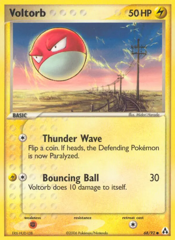 Voltobal — EX Legend Maker 68 German Pokémon card