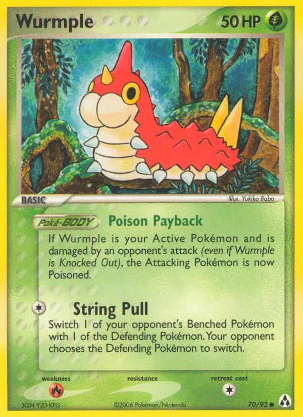 Wurmple — Legend Maker 70 Pokémon card