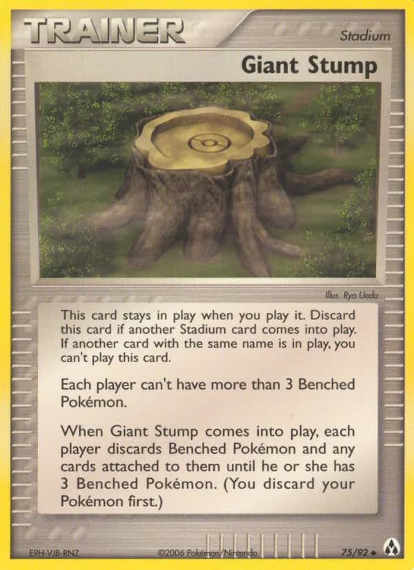 Giant Stump — Legend Maker 75 Pokémon card