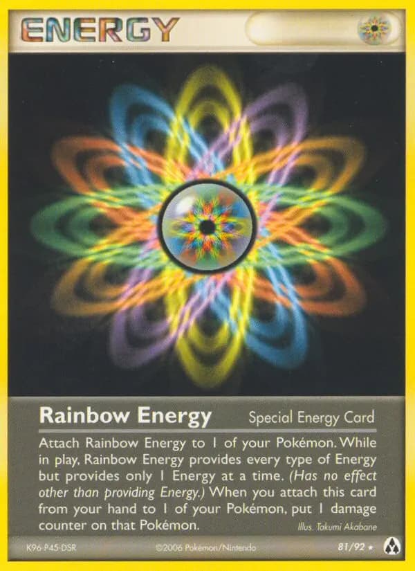 Rainbow Energy — Legend Maker 81 Pokémon card