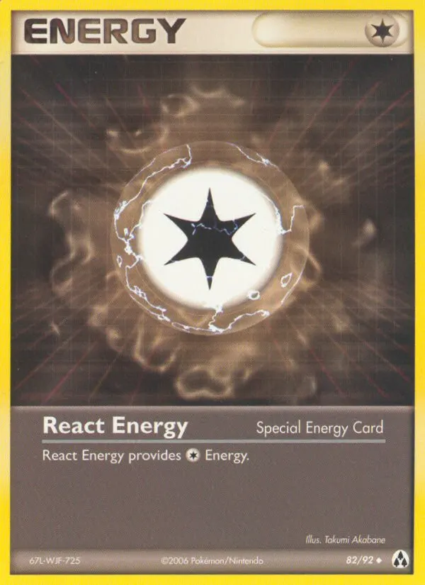 Reaktions-Energie — EX Legend Maker 82 German Pokémon card