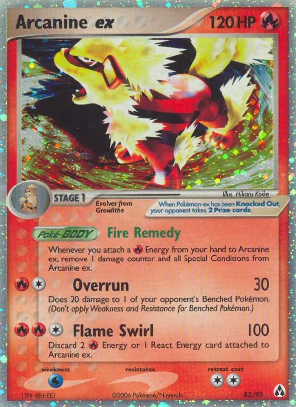 Arkani-ex — EX Legend Maker 83 German Pokémon card