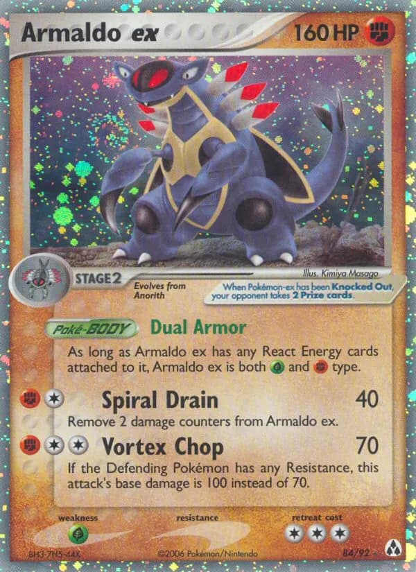 Armaldo-ex — EX Legend Maker 84 German Pokémon card