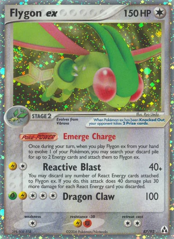 Flygon ex — Legend Maker 87 Pokémon card
