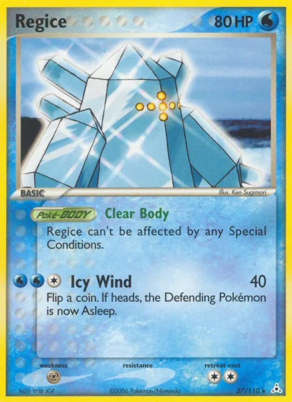 Regice — Holon Phantoms 27 Pokémon card