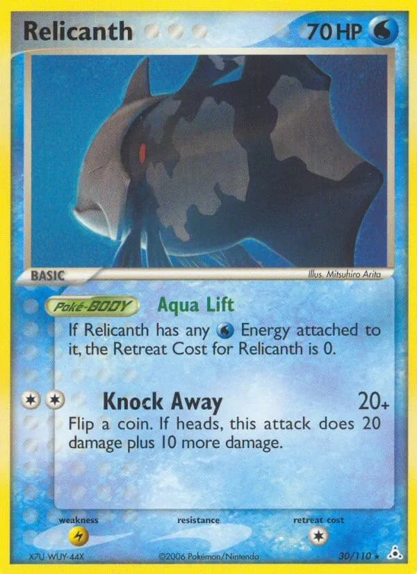 Relicanth — Holon Phantoms 30 Pokémon card