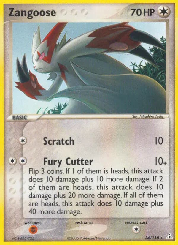 Zangoose — Holon Phantoms 34 Pokémon card