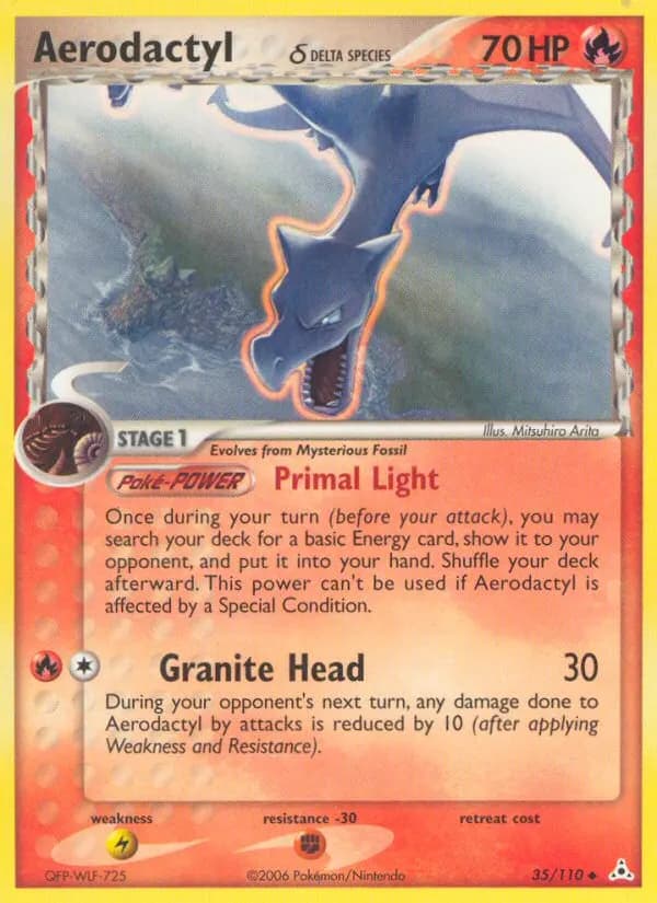 Aerodactyl δ — EX Holon Phantoms 35 German Pokémon card