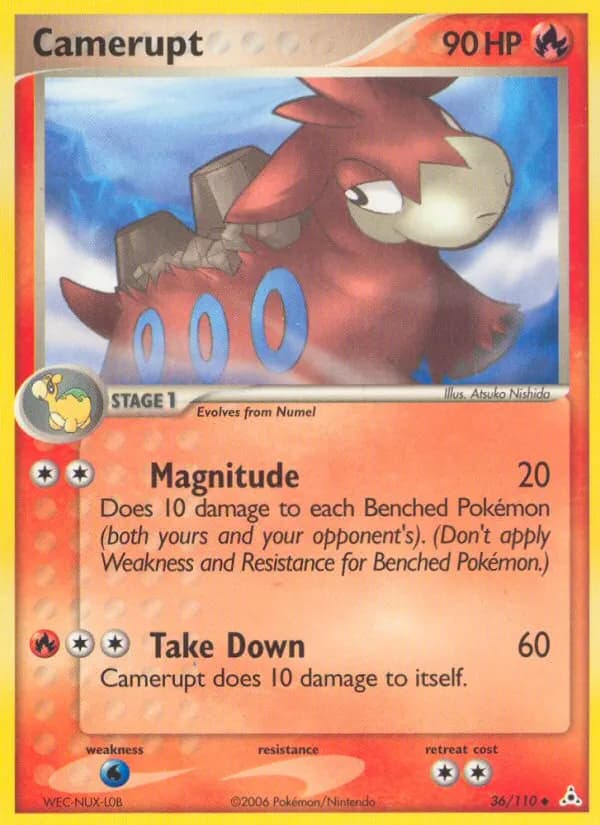 Camerupt — Holon Phantoms 36 Pokémon card
