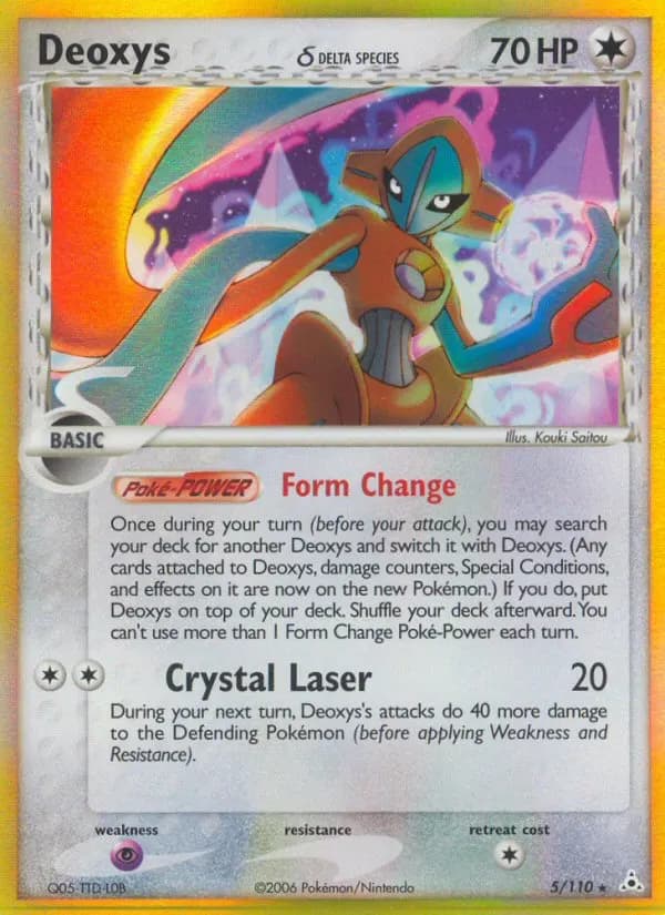 Deoxys δ — EX Holon Phantoms 5 German Pokémon card