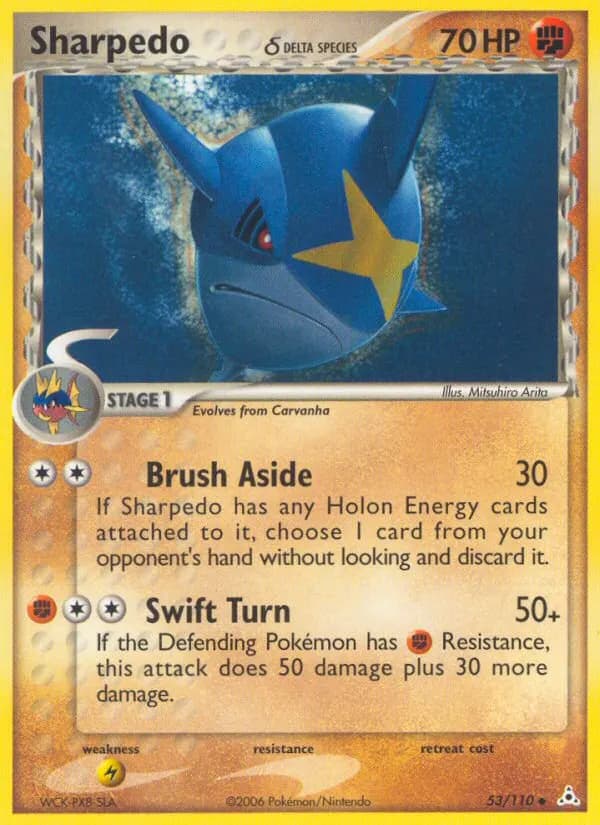 Sharpedo δ — Holon Phantoms 53 Pokémon card