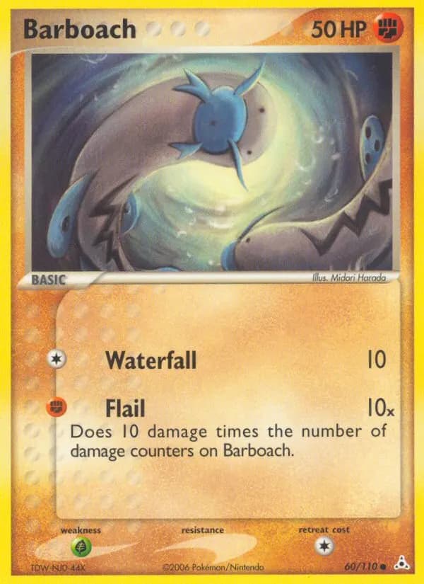Barboach — Holon Phantoms 60 Pokémon card