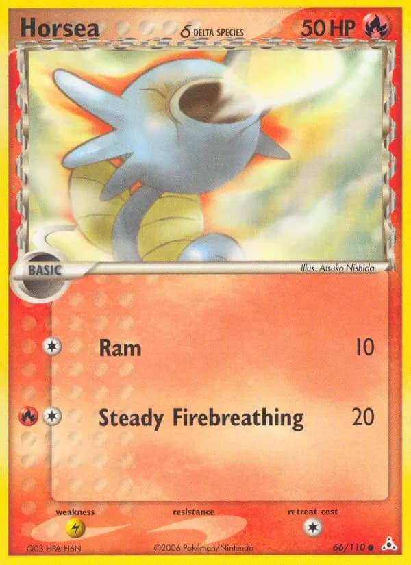 Horsea δ — Holon Phantoms 66 Pokémon card