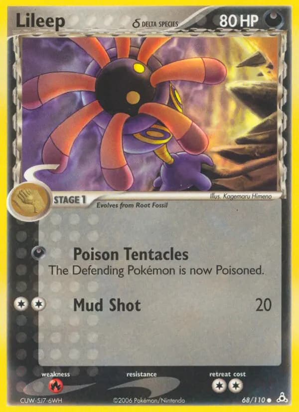 Liliep δ — EX Holon Phantoms 68 German Pokémon card