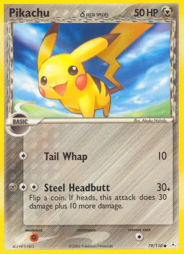 Pikachu δ — EX Holon Phantoms 79 German Pokémon card