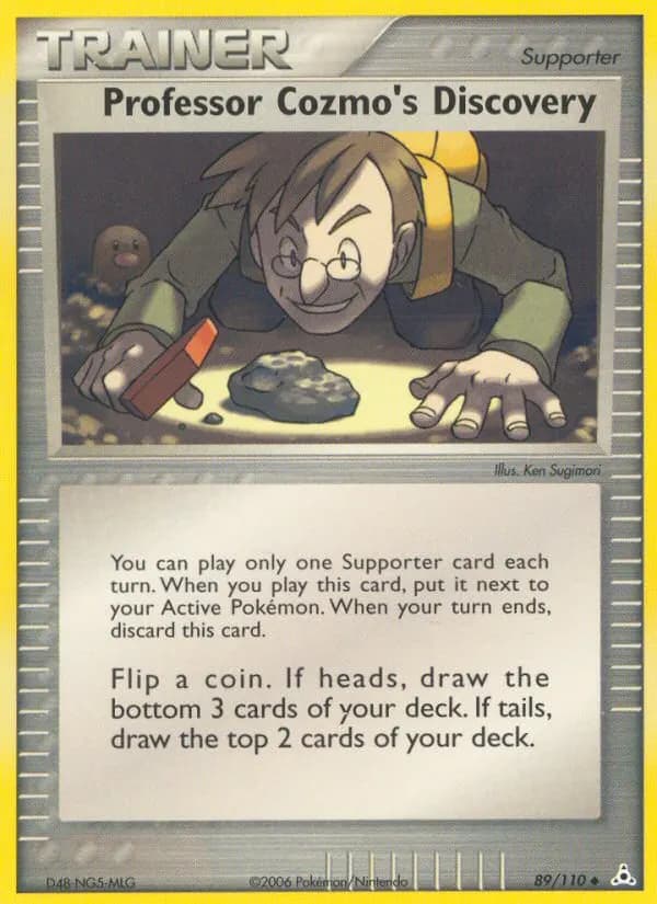Professor Kosmos Entdeckung — EX Holon Phantoms 89 German Pokémon card