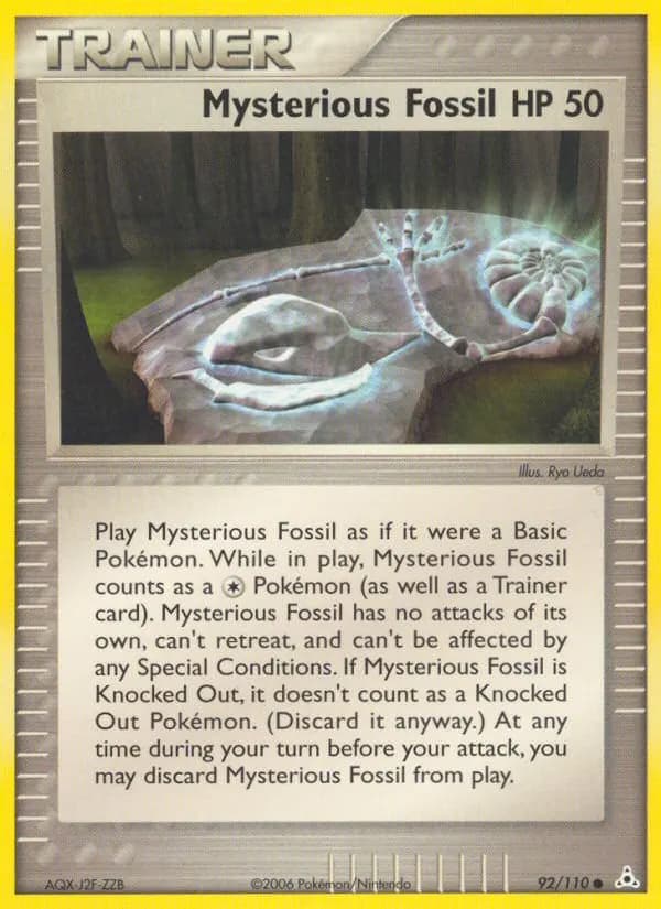 Mysterious Fossil — Holon Phantoms 92 Pokémon card