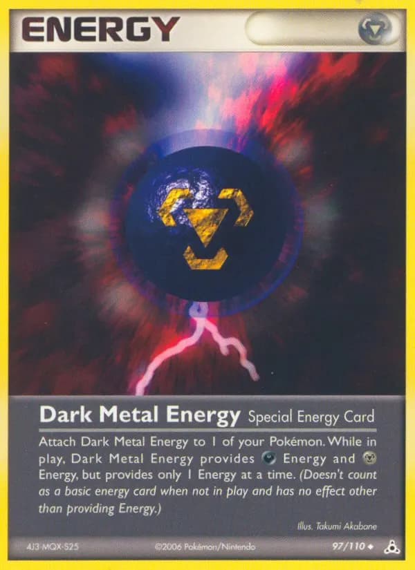 Dark Metal Energy — Holon Phantoms 97 Pokémon card