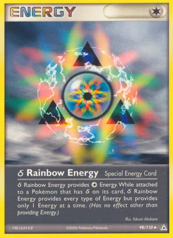 δ Regenbogen-Energie — EX Holon Phantoms 98 German Pokémon card