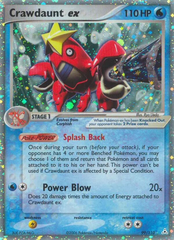 Crawdaunt ex — Holon Phantoms 99 Pokémon card